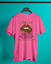 Load image into Gallery viewer, July Girl Hated By Many Loved By Plenty Trending For Birthday Gift Guys Tee
