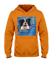 Load image into Gallery viewer, Border Collie In Denim Pocket Gift For Dog Lovers Hoodie
