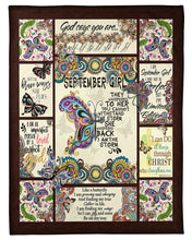 Load image into Gallery viewer, I Can Do All Things Through Christ Gift For September Girl Fleece Blanket
