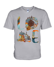 Load image into Gallery viewer, Love Trucker Simple Unique Custom Design For Personalized Job Gift Guys V-Neck
