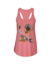 Load image into Gallery viewer, Love Trucker Simple Unique Custom Design For Personalized Job Gift Ladies Flowy Tank

