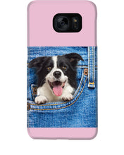 Load image into Gallery viewer, Border Collie In Denim Pocket Gift For Dog Lovers Phone case
