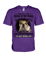 Load image into Gallery viewer, I Am The One Bulldog Person Gift For Dog Lovers Guys V-Neck
