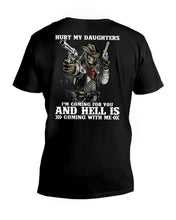 Load image into Gallery viewer, I'm Coming For You And Hell Is Coming With Me Guys V-Neck
