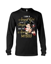 Load image into Gallery viewer, Birthday Gift For August Girl She’s Perfect But She Always Herself Unisex Long Sleeve
