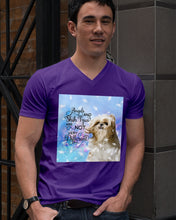Load image into Gallery viewer, Angels And Shih Tzu Are Not Different Gift For Dog Lovers Guys V-Neck
