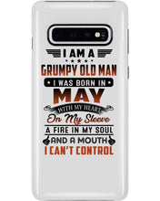 Load image into Gallery viewer, I'm A Grumpy Old Man I Was Born In May With My Heart Phone case
