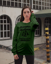 Load image into Gallery viewer, Grandma And Grandson A Bond That Can't Be Broken Custom Design Unisex Long Sleeve
