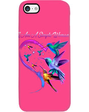 Load image into Gallery viewer, Hummingbirds Heart Shaped I Am A Simple Woman Gift For Mom Phone case
