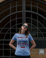 Load image into Gallery viewer, Grandpa's Girl I Used To Be His Angel Gift For Men Ladies Tee
