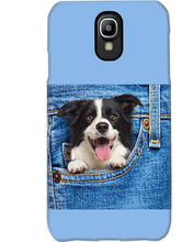 Load image into Gallery viewer, Border Collie In Denim Pocket Gift For Dog Lovers Phone case
