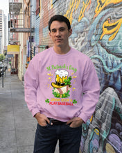 Load image into Gallery viewer, Baseball Drink Beer Day St Patrick's Day Gift For Baseball Lovers Sweatshirt
