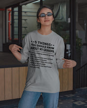 Load image into Gallery viewer, 5 Things You Should Know About My October      Grandpa For Birthday Gift Unisex Long Sleeve
