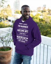 Load image into Gallery viewer, Gift For Husband I'm The Lucky One Because I Get To Be Her Husband Hoodie
