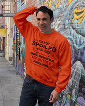 Load image into Gallery viewer, I'm Just Loved Protected And Well Taken Care Of My Mother Gift For Daughter Sweatshirt
