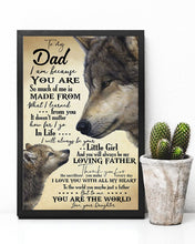 Load image into Gallery viewer, Giving For   Papa You Are The World To Me Custom Design Vertical Poster
