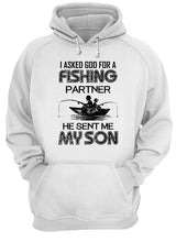 Load image into Gallery viewer, God Sent Me My Son As A Fishing Partner   Special Custom Design Hoodie
