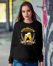 Load image into Gallery viewer, Beer Day Funny Gift For Son-In-Law The Man The Myth The Legend Sweatshirt
