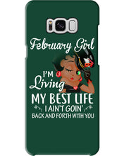 Load image into Gallery viewer, Betty Boop February Girl Living My Best Life Birthday Meaningful Gift Phone case
