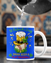 Load image into Gallery viewer, Baseball Drink Beer Day St Patrick's Day Gift For Baseball Lovers Mug
