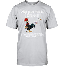 Load image into Gallery viewer, I Need Coffee A Nap A Vacation Duct Tape Hope And A Showel Guys Tee
