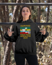Load image into Gallery viewer, I Survived Toilet Paper Apocalupse 2020 Unique Custom Design Hoodie
