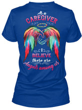 Load image into Gallery viewer, Market Trendz As A Caregiver Believe There Are Angels Among Us Gift For Caregiver Ladies V-Neck
