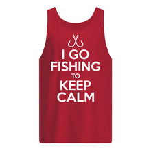 Load image into Gallery viewer, I Go Fishing To Keep Calm Gift For Fishing Lovers Unisex Tank Top
