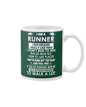 Load image into Gallery viewer, I Am A Runner I Run Because I Really Like Food Custom Design Mug
