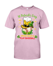 Load image into Gallery viewer, Baseball Drink Beer Day St Patrick's Day Gift For Baseball Lovers Guys Tee
