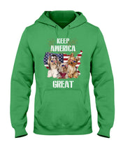 Load image into Gallery viewer, Keep America Great Yorkshire Terrier Gift For Dog Lovers Hoodie
