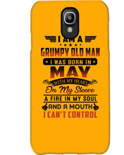 Load image into Gallery viewer, I'm A Grumpy Old Man I Was Born In May With My Heart Phone case
