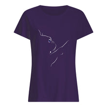 Load image into Gallery viewer, I Love My Frenchie Custom Design Gift For Friends Ladies Tee
