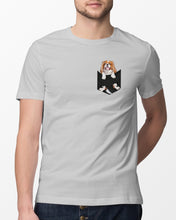 Load image into Gallery viewer, Cavalier King Charles Spaniel In Pocket - Dogs Lovers Gift Guys Tee

