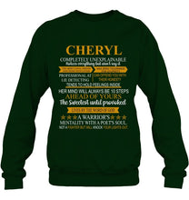 Load image into Gallery viewer, Cheryl Custom Name Gift A Warrior's Mentality With A Poet's Soul Sweatshirt
