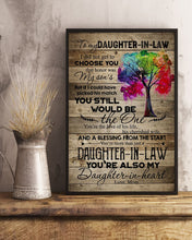 Load image into Gallery viewer, Colorful Tree  Gift For Daughter-in-law My Daughter In Heart   Custom Design Vertical Poster
