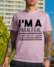 Load image into Gallery viewer, I'm A Paralegal   Special Unique  Custom Design Guys Tee
