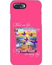 Load image into Gallery viewer, Butterfly Sunset On Beach Those We Love Don't Go Away Gift For Lover Phone case
