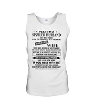 Load image into Gallery viewer, A Spoiled Husband Of November      Freaking Awesome Wife For Birthday Gift Unisex Tank Top
