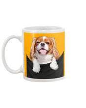 Load image into Gallery viewer, Cavalier King Charles Spaniel In Pocket - Dogs Lovers Gift Mug
