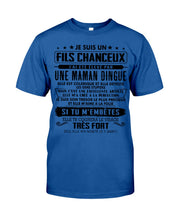 Load image into Gallery viewer, Je Suis Un Fils Chanceux Birthday Gift For Men Guys Tee
