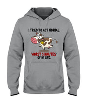 Load image into Gallery viewer, Cow Worst 5 Minutes Gift For Cow Lovers Hoodie
