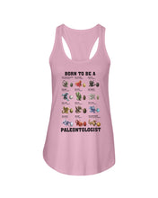 Load image into Gallery viewer, Born To Be Paleontologist Custom Design Gift For Kids Ladies Flowy Tank
