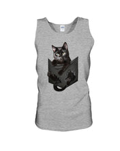 Load image into Gallery viewer, Cat In Your Front Pocket Perfect Gift For Friends Who Loves Cat Unisex Tank Top
