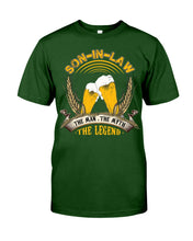 Load image into Gallery viewer, Beer Day Funny Gift For Son-In-Law The Man The Myth The Legend Guys Tee

