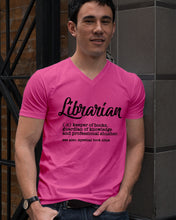 Load image into Gallery viewer, Librarian Keeper Of Books Guardian Of Knowledge Custom Design Guys V-Neck
