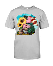 Load image into Gallery viewer, Black Phone Case With Pig Sunflower Gift For Pig Lovers Guys Tee
