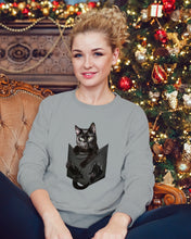 Load image into Gallery viewer, Cat In Your Front Pocket Perfect Gift For Friends Who Loves Cat Sweatshirt
