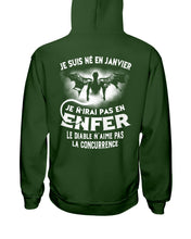 Load image into Gallery viewer, Je Suis Né El En   Jarvier   Enfer Le Diable N Aime Pas Birthday Gift Hoodie
