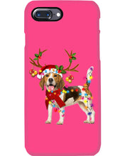 Load image into Gallery viewer, Beagle Gorgeous Reindeer Xmas Lights Gift For Dog Lovers Phone case
